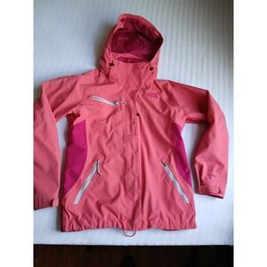 North Face Jacket Womens Medium Hyvent Windbreaker Waterproof Zip Pockets Hooded
